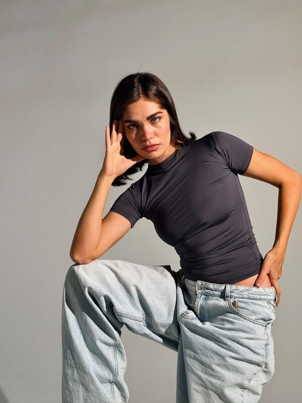 Elaya short sleeve - charcoal