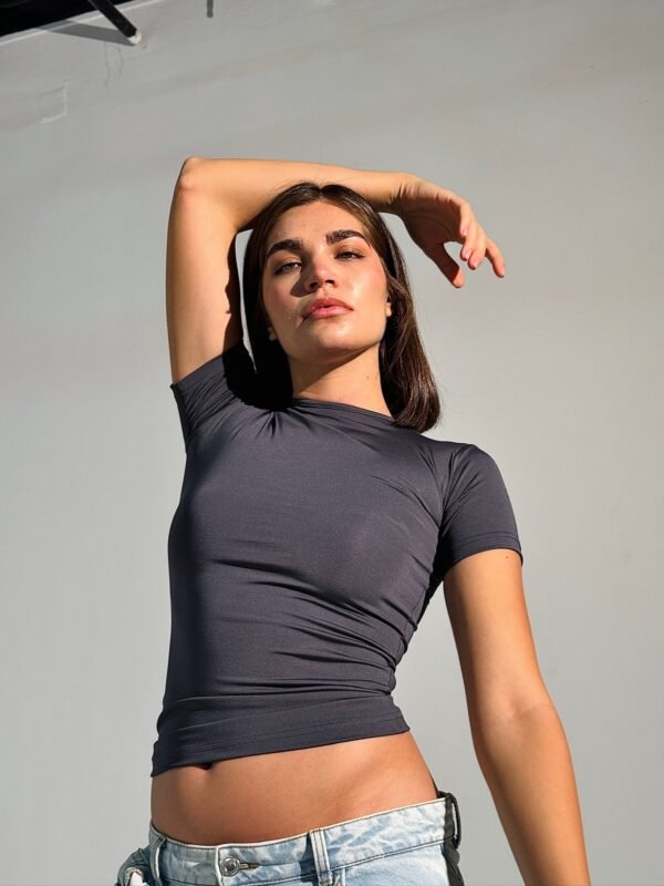 Elaya short sleeve - charcoal