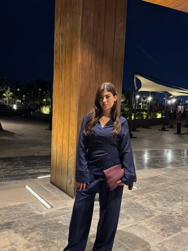 Izel tailored pants - Navy blue