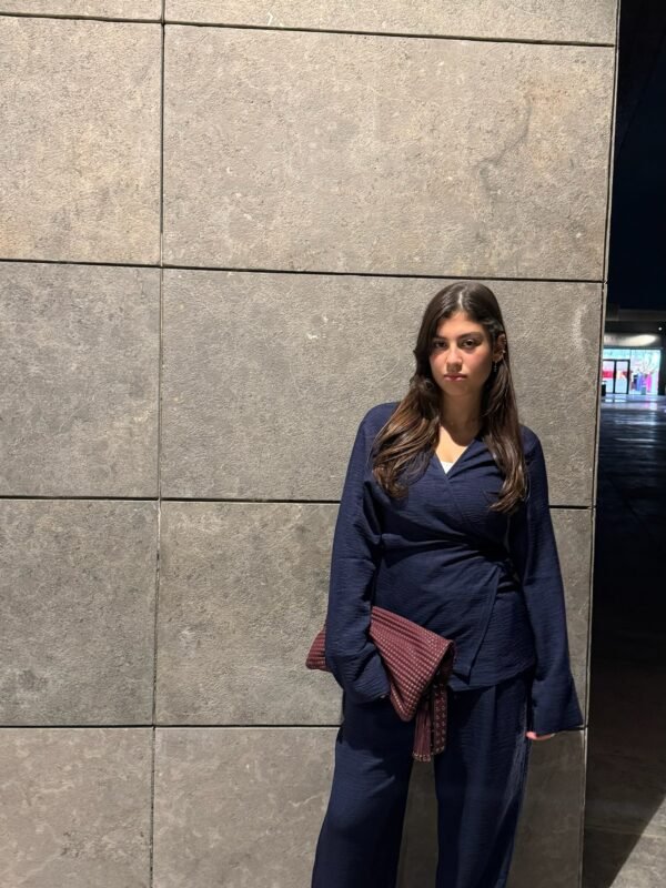 Izel tailored pants - Navy blue